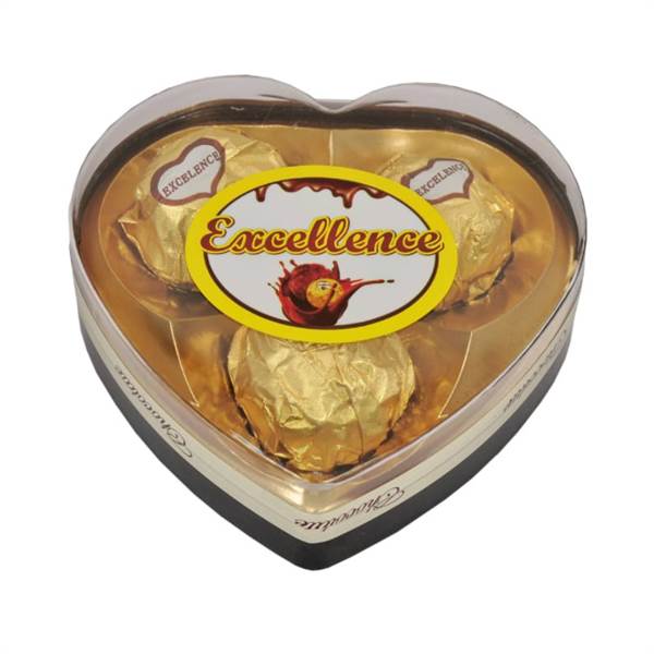 Excellence Mini Heart 3 Pcs Chocolate Box